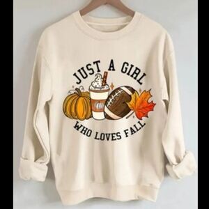 Cream Graphic Women's Sweatshirt